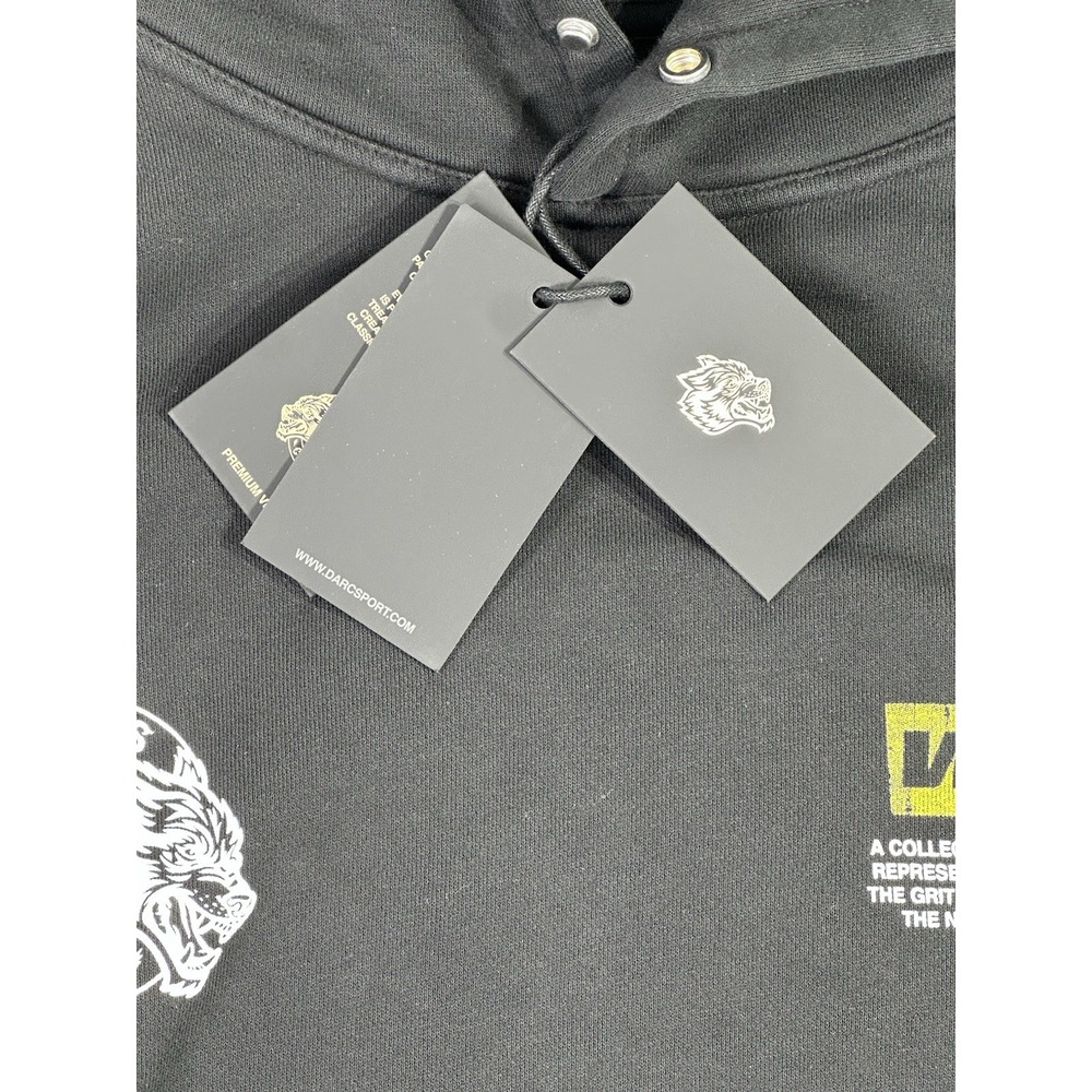 Darc Sport Wolves Club Hoodie Run With Us Vintage Pierce Black Medium NWT Rare - Picture 6 of 9